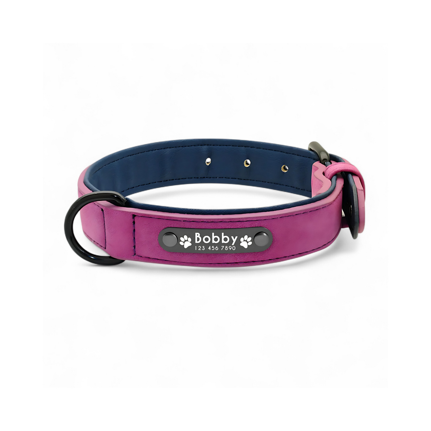Collar para Perros Personalizados | Collar de Cuero Suave para Perros