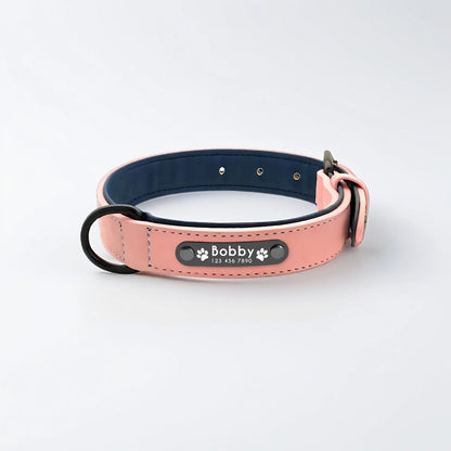 Personalized PU Leather Dog Collar