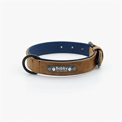 Personalized PU Leather Dog Collar