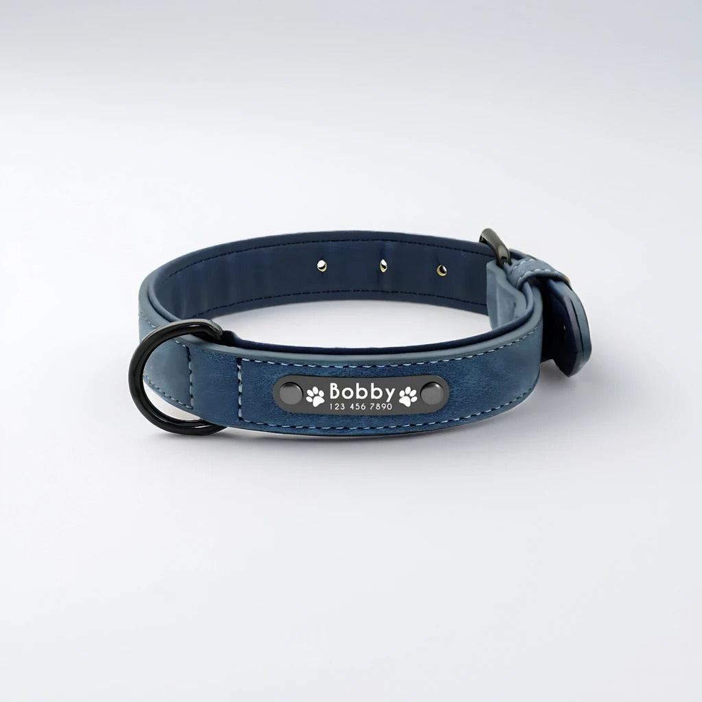 Personalized PU Leather Dog Collar