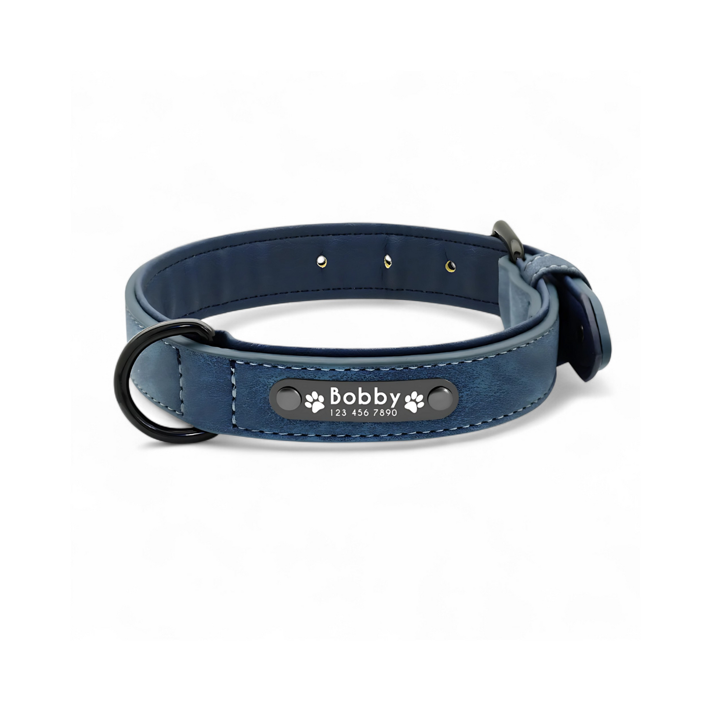 Collar para Perros Personalizados | Collar de Cuero Suave para Perros 