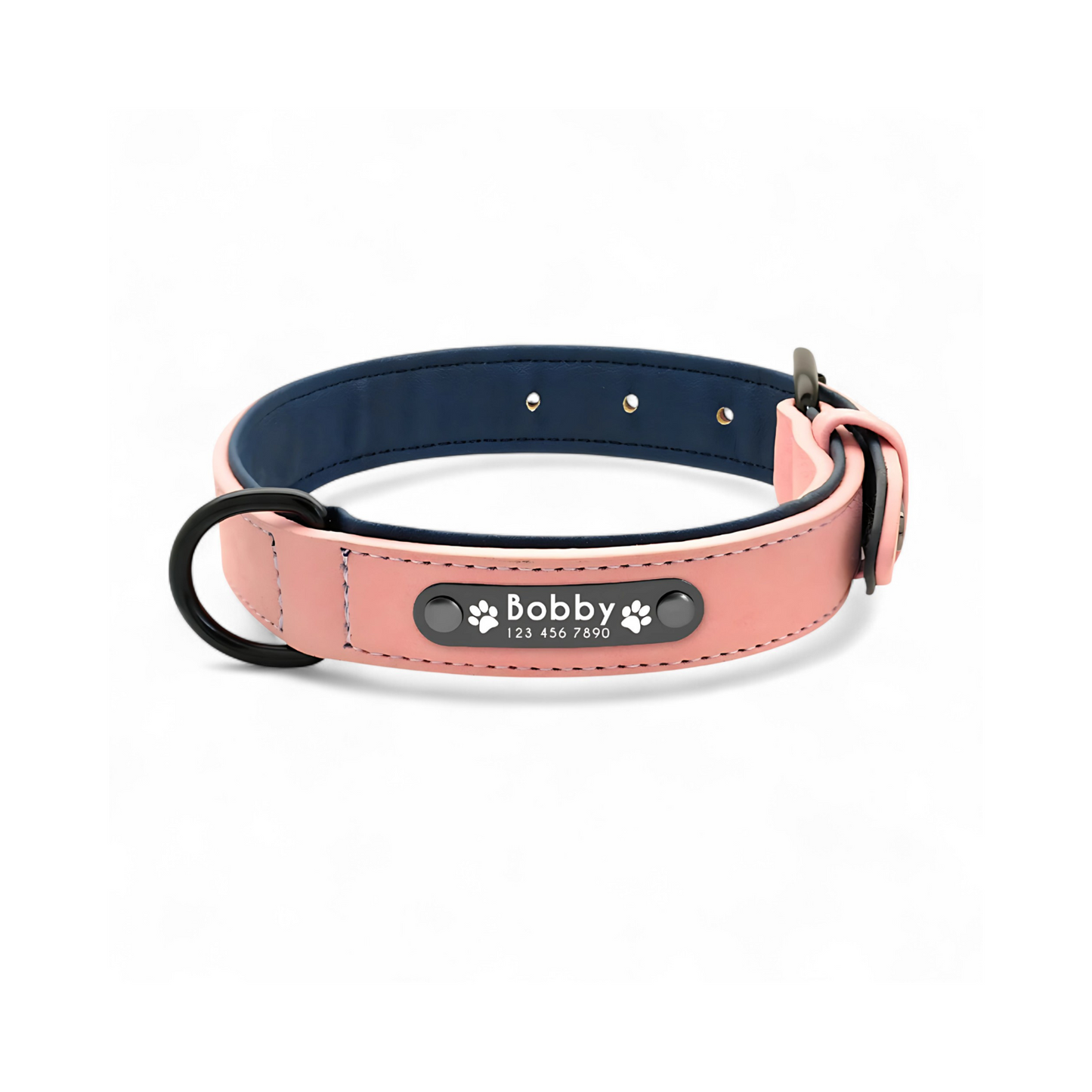Collar para Perros Personalizados | Collar de Cuero Suave para Perros 
