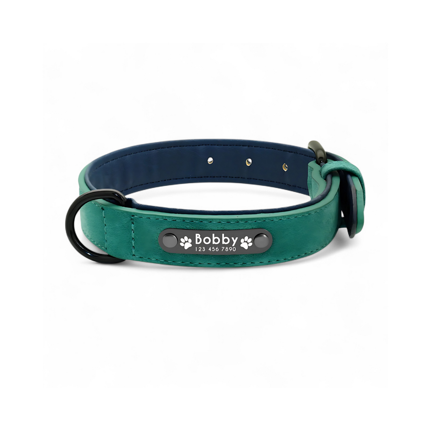 Collar para Perros Personalizados | Collar de Cuero Suave para Perros 