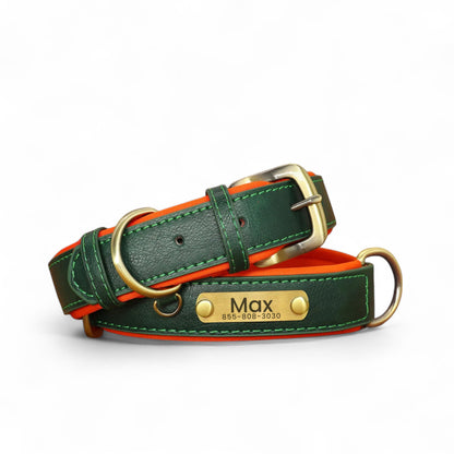 Collar de Perro Personalizado | Collar de Cuero para Perro 