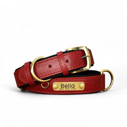 Collar de Perro Personalizado | Collar de Cuero para Perro 