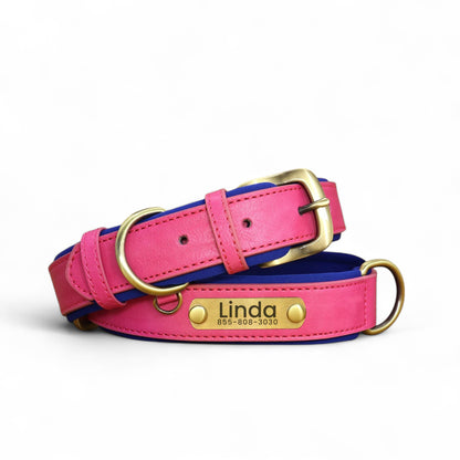 Collar de Perro Personalizado | Collar de Cuero para Perro 